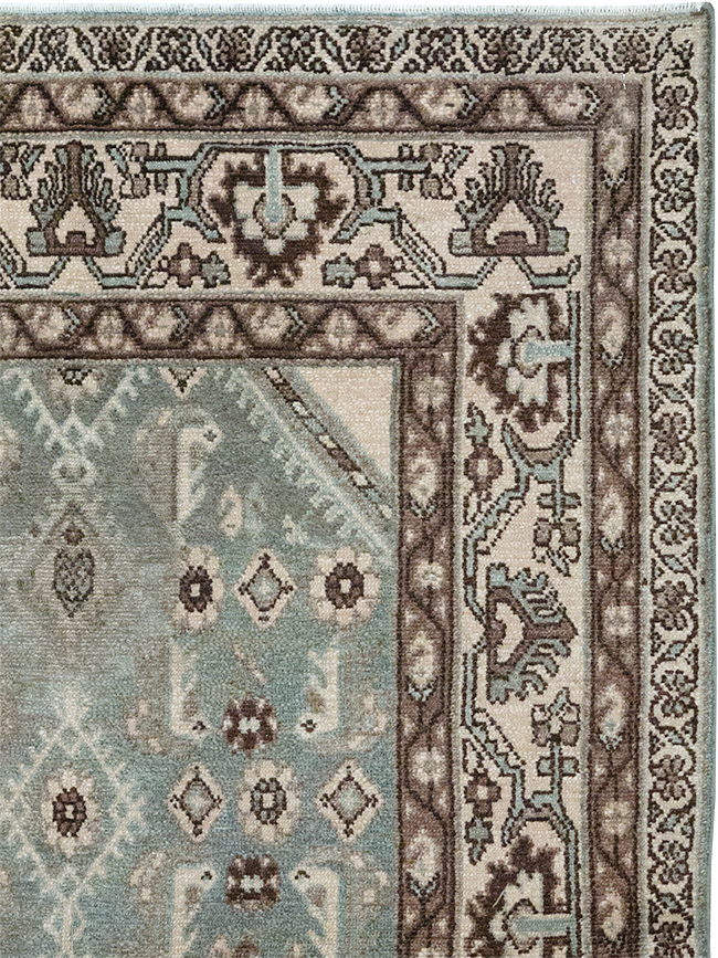 Vintage Persian Malayer Throw Rug, No.32827 - Galerie Shabab