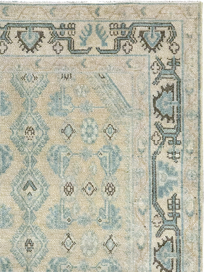 Vintage Persian Malayer Throw Rug, No.32828 - Galerie Shabab