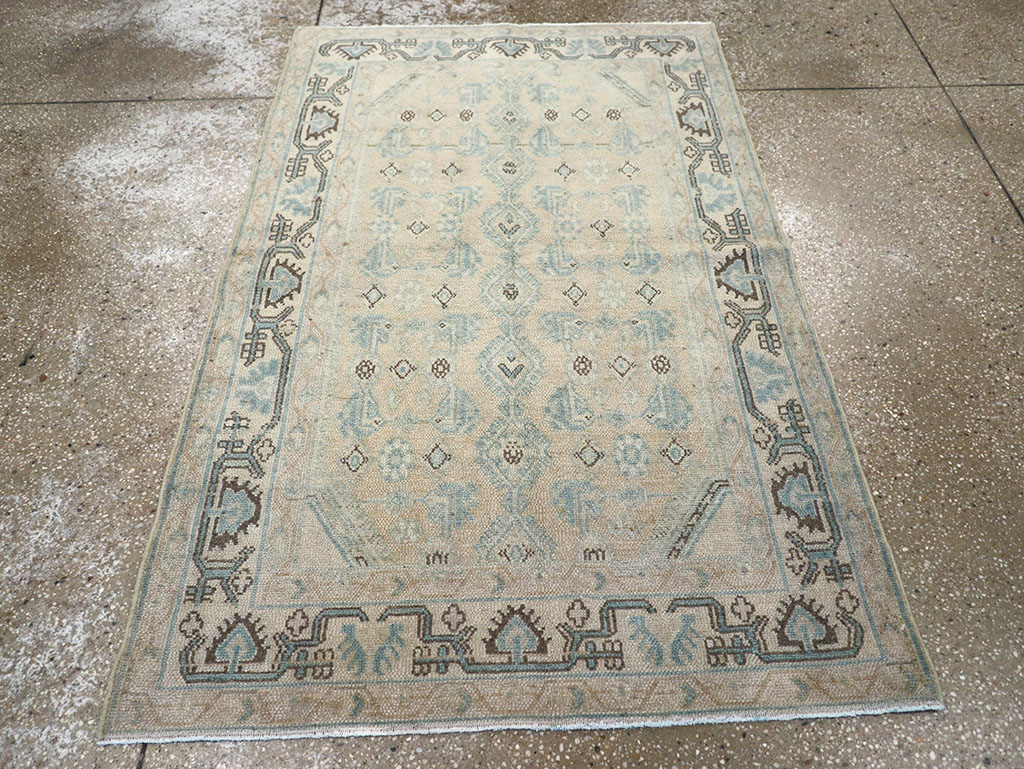 Vintage Persian Malayer Throw Rug, No.32828 - Galerie Shabab