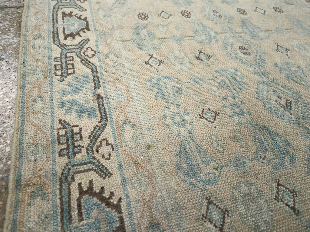 Vintage Persian Malayer Throw Rug, No.32828 - Galerie Shabab