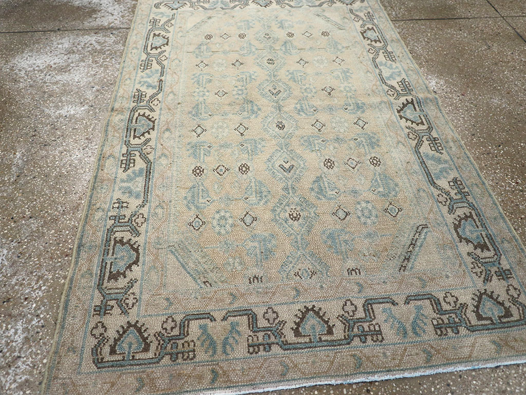 Vintage Persian Malayer Throw Rug, No.32828 - Galerie Shabab