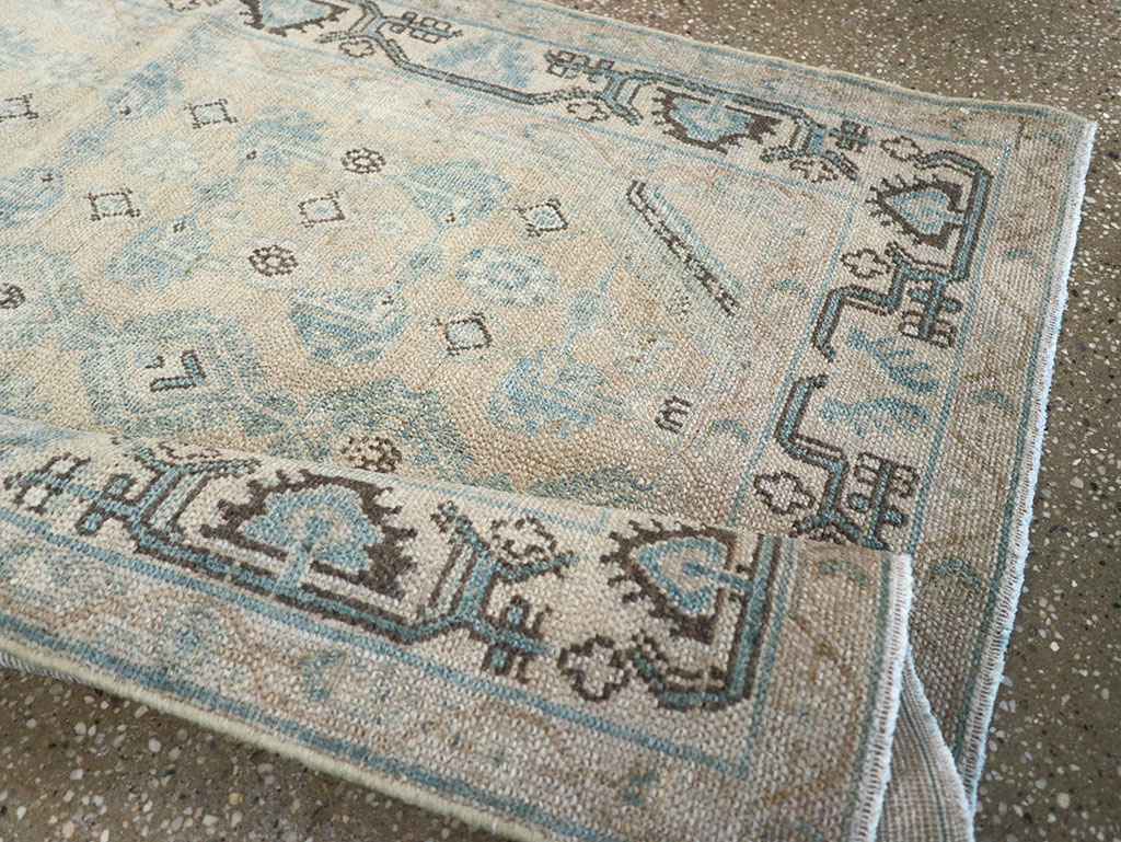 Vintage Persian Malayer Throw Rug, No.32828 - Galerie Shabab