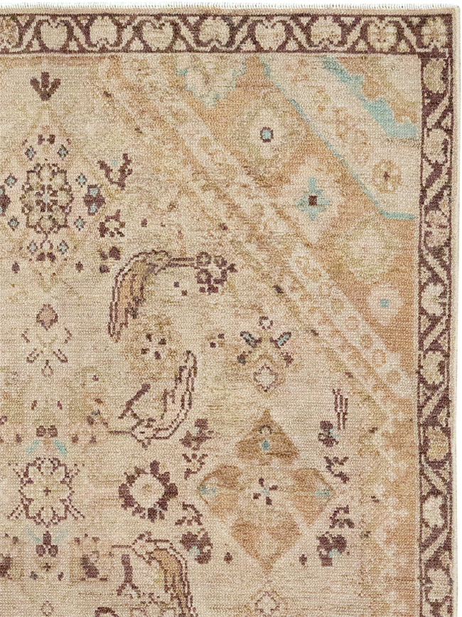 Vintage Persian Malayer Accent Rug, No.32829 - Galerie Shabab