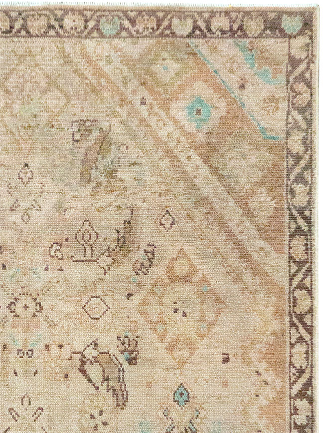 Vintage Persian Malayer Accent Rug, No.32829 - Galerie Shabab