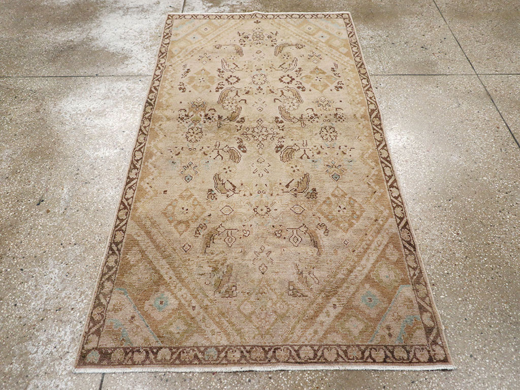 Vintage Persian Malayer Accent Rug, No.32829 - Galerie Shabab