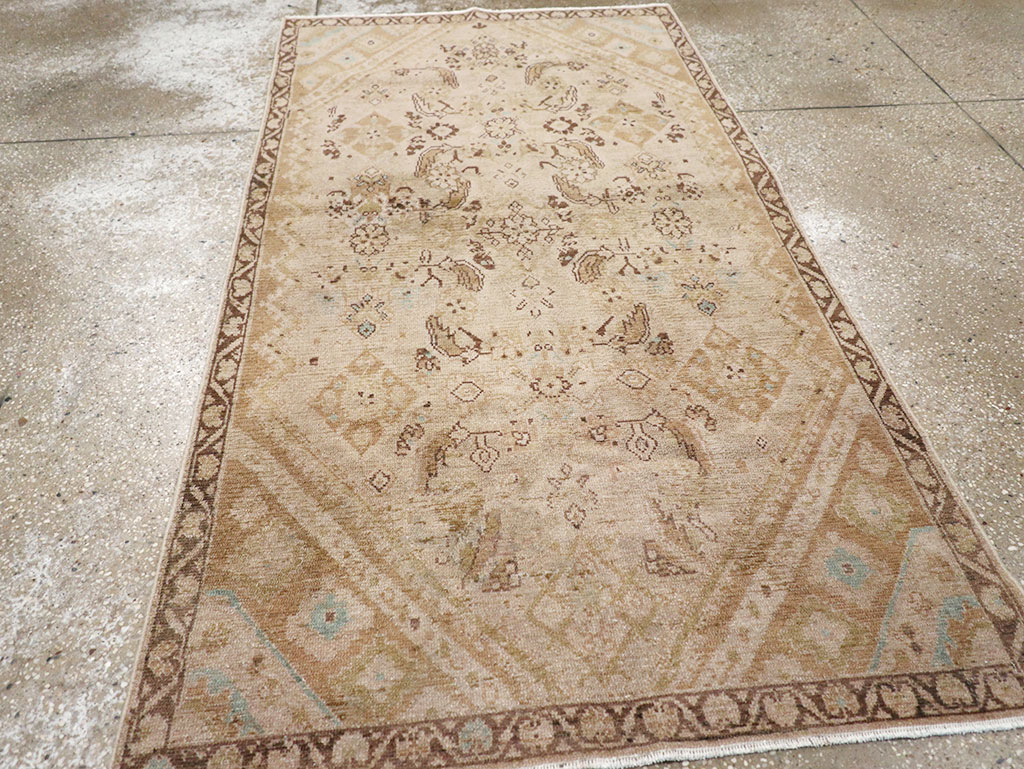 Vintage Persian Malayer Accent Rug, No.32829 - Galerie Shabab