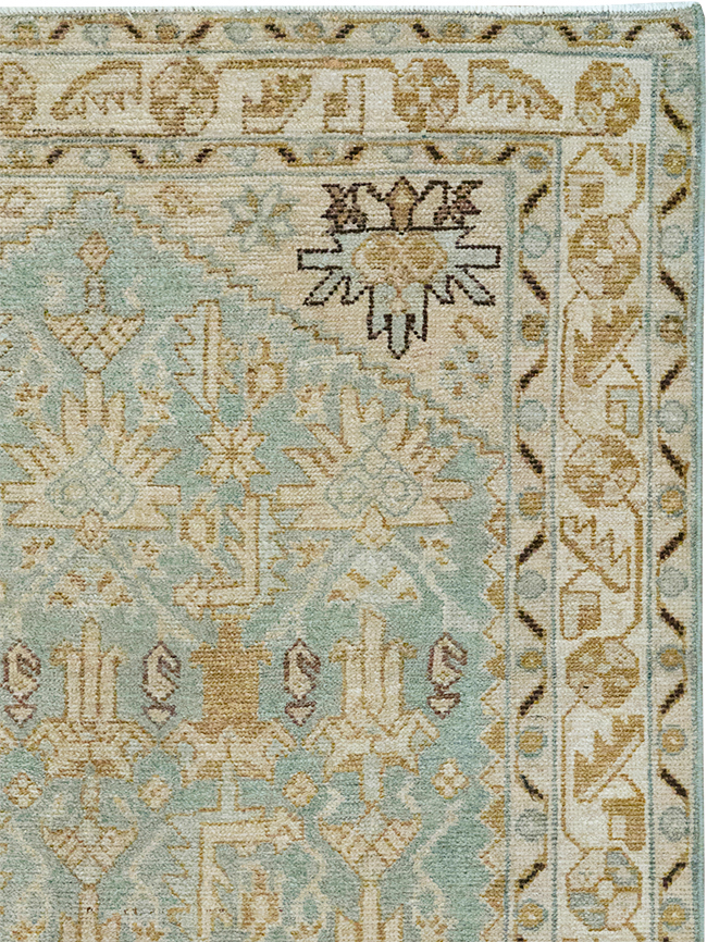 Vintage Persian Malayer Throw Rug, No.32830 - Galerie Shabab