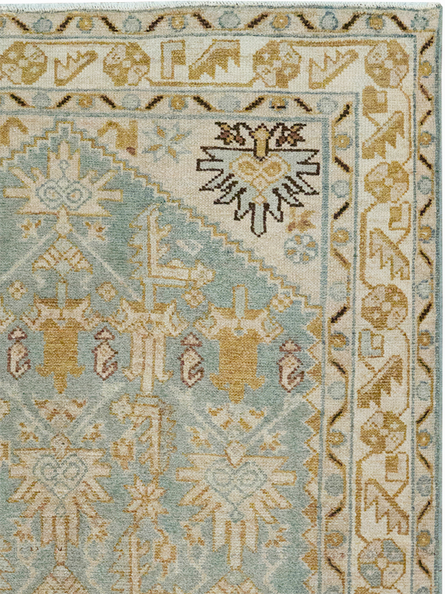 Vintage Persian Malayer Throw Rug, No.32830 - Galerie Shabab