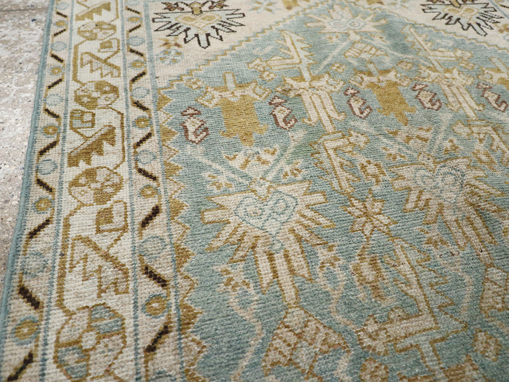 Vintage Persian Malayer Throw Rug, No.32830 - Galerie Shabab