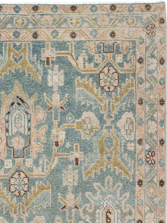 Vintage Persian Malayer Throw Rug, No.32831 - Galerie Shabab