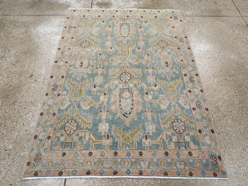 Vintage Persian Malayer Throw Rug, No.32831 - Galerie Shabab