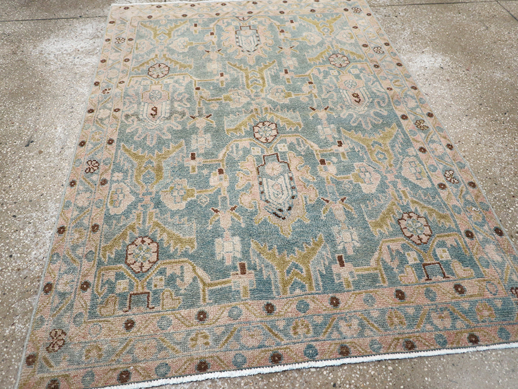 Vintage Persian Malayer Throw Rug, No.32831 - Galerie Shabab