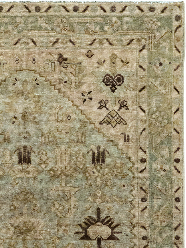 Vintage Persian Malayer Throw Rug, No.32832 - Galerie Shabab