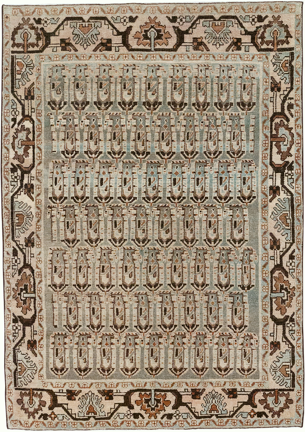 Vintage Persian Malayer Accent Rug, No.32833 - Galerie Shabab