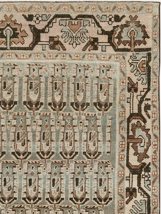 Vintage Persian Malayer Accent Rug, No.32833 - Galerie Shabab