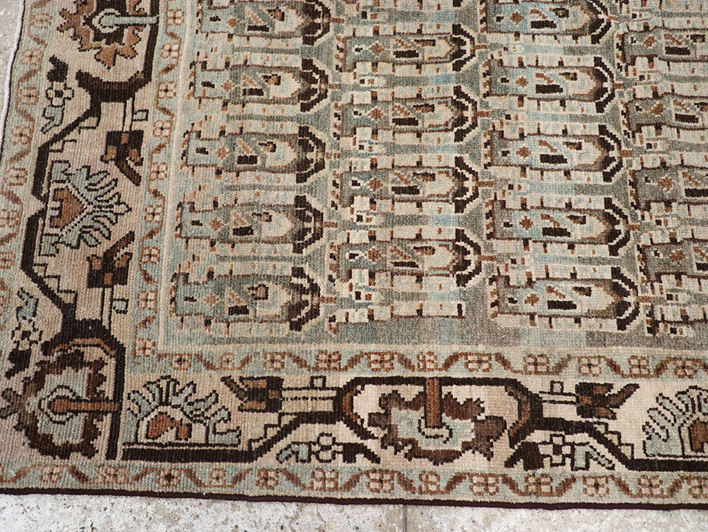 Vintage Persian Malayer Accent Rug, No.32833 - Galerie Shabab