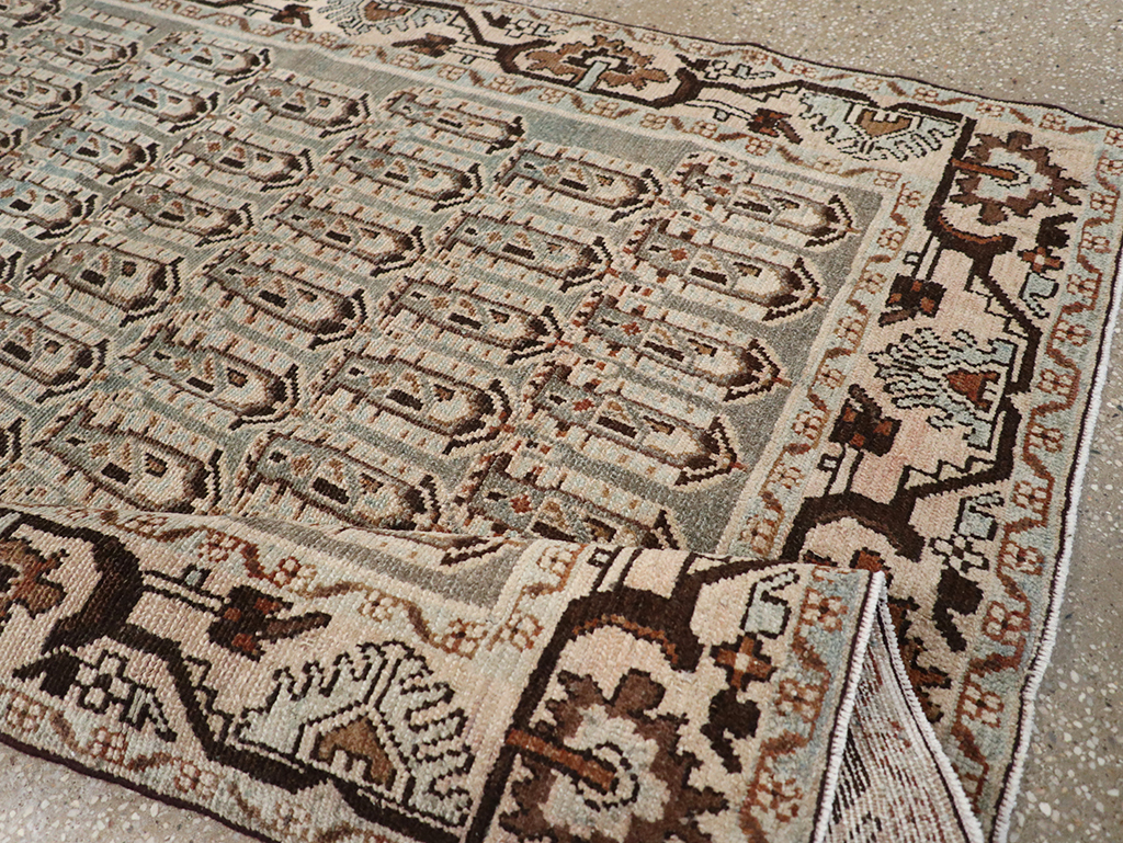 Vintage Persian Malayer Accent Rug, No.32833 - Galerie Shabab