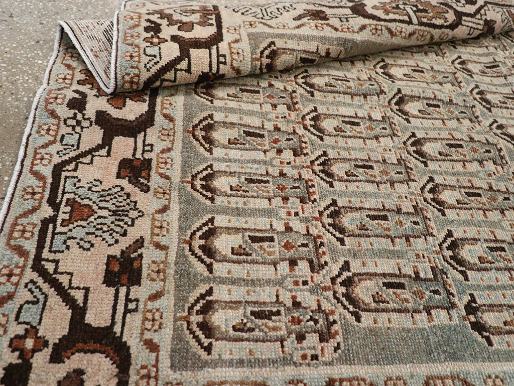 Vintage Persian Malayer Accent Rug, No.32833 - Galerie Shabab