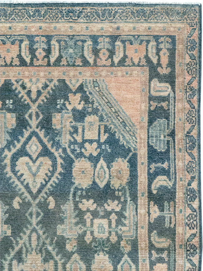 Vintage Persian Malayer Throw Rug, No.32835 - Galerie Shabab