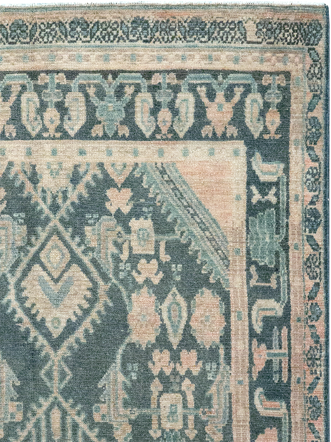 Vintage Persian Malayer Throw Rug, No.32835 - Galerie Shabab