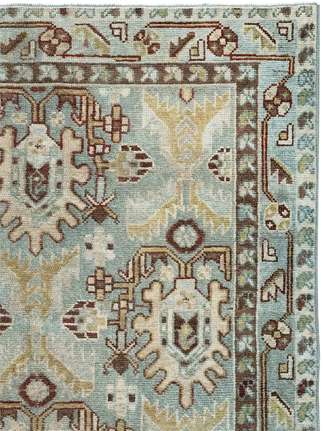 Vintage Persian Malayer Throw Rug, No.32837 - Galerie Shabab