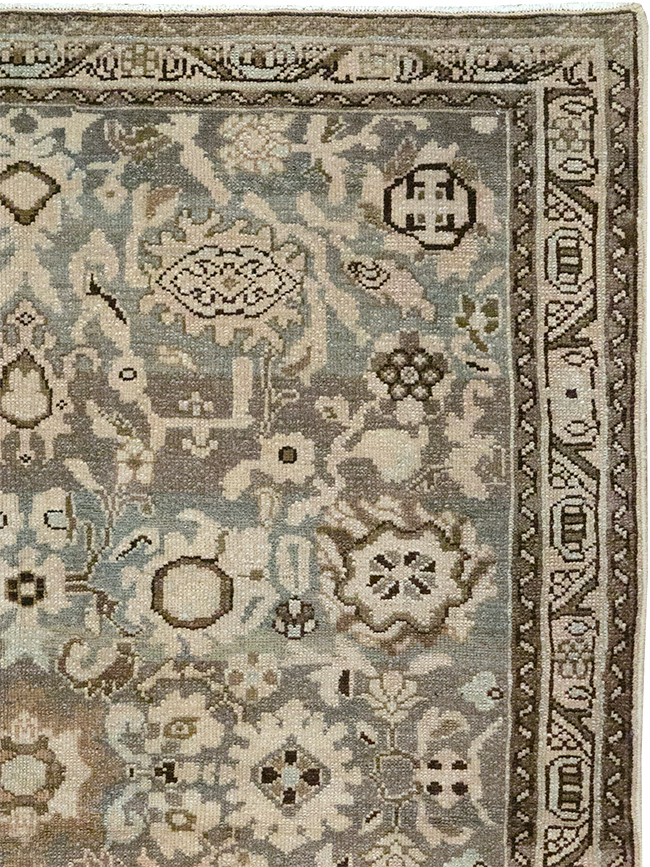 Vintage Persian Malayer Throw Rug, No.32838 - Galerie Shabab