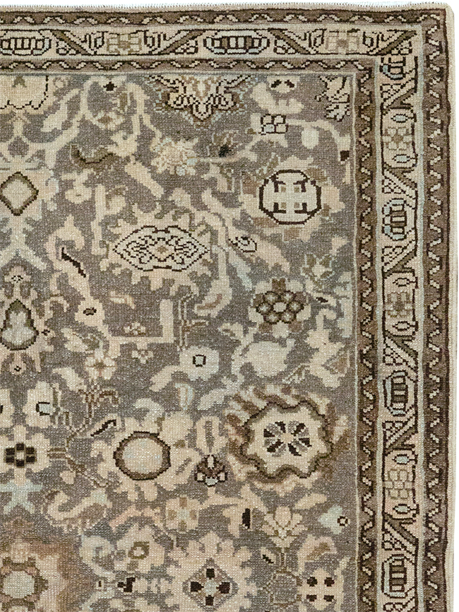 Vintage Persian Malayer Throw Rug, No.32838 - Galerie Shabab