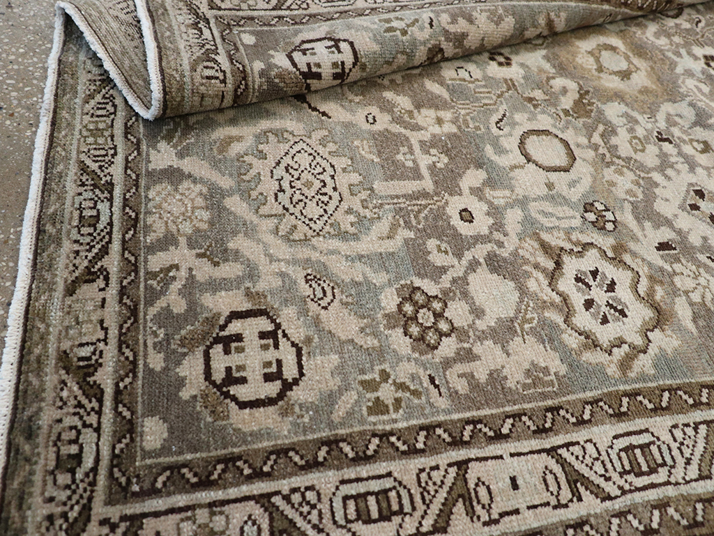 Vintage Persian Malayer Throw Rug, No.32838 - Galerie Shabab