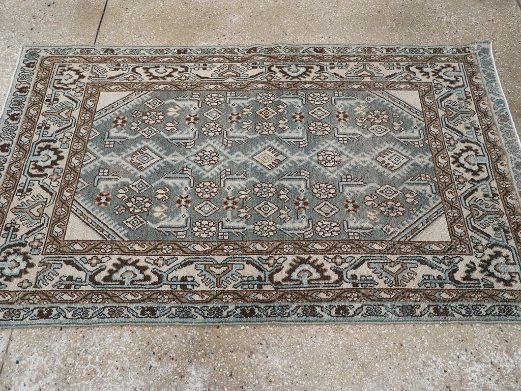 Vintage Persian Malayer Throw Rug, No.32839 - Galerie Shabab