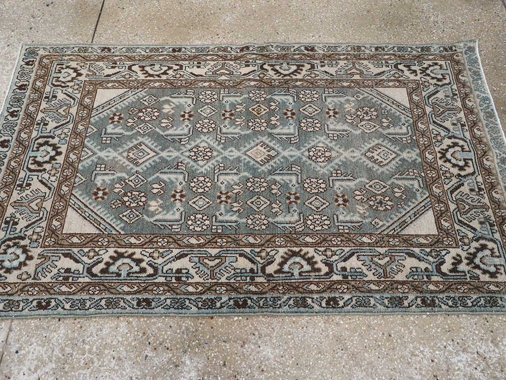 Vintage Persian Malayer Throw Rug, No.32839 - Galerie Shabab