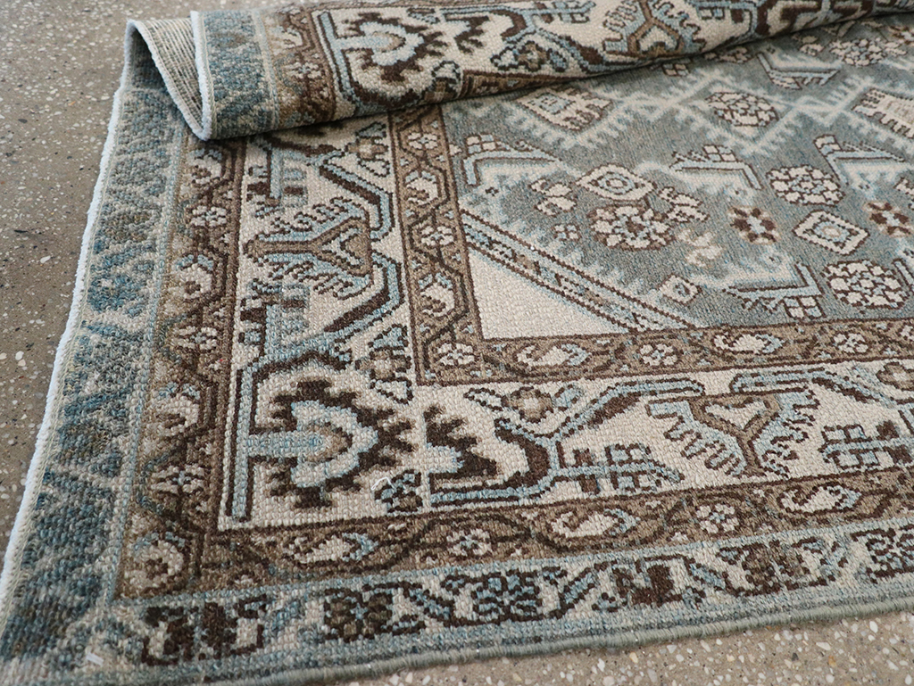 Vintage Persian Malayer Throw Rug, No.32839 - Galerie Shabab