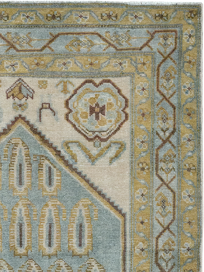 Vintage Persian Malayer Throw Rug, No.32840 - Galerie Shabab