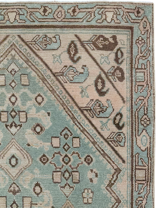 Vintage Persian Malayer Throw Rug, No.32842 - Galerie Shabab