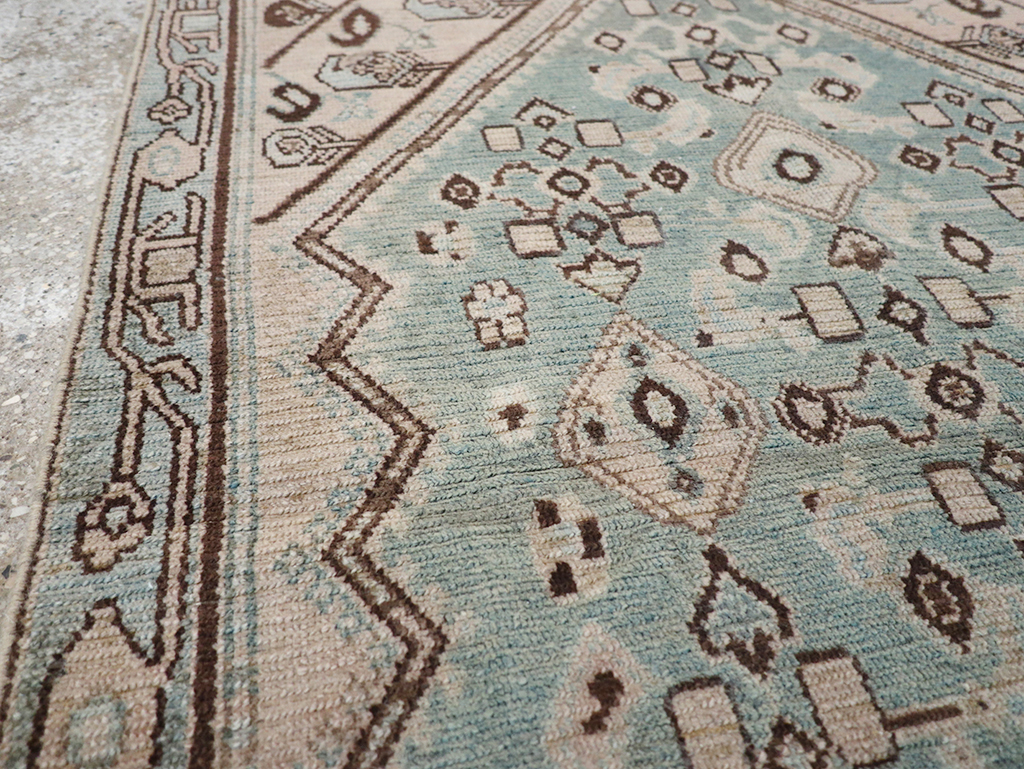 Vintage Persian Malayer Throw Rug, No.32842 - Galerie Shabab