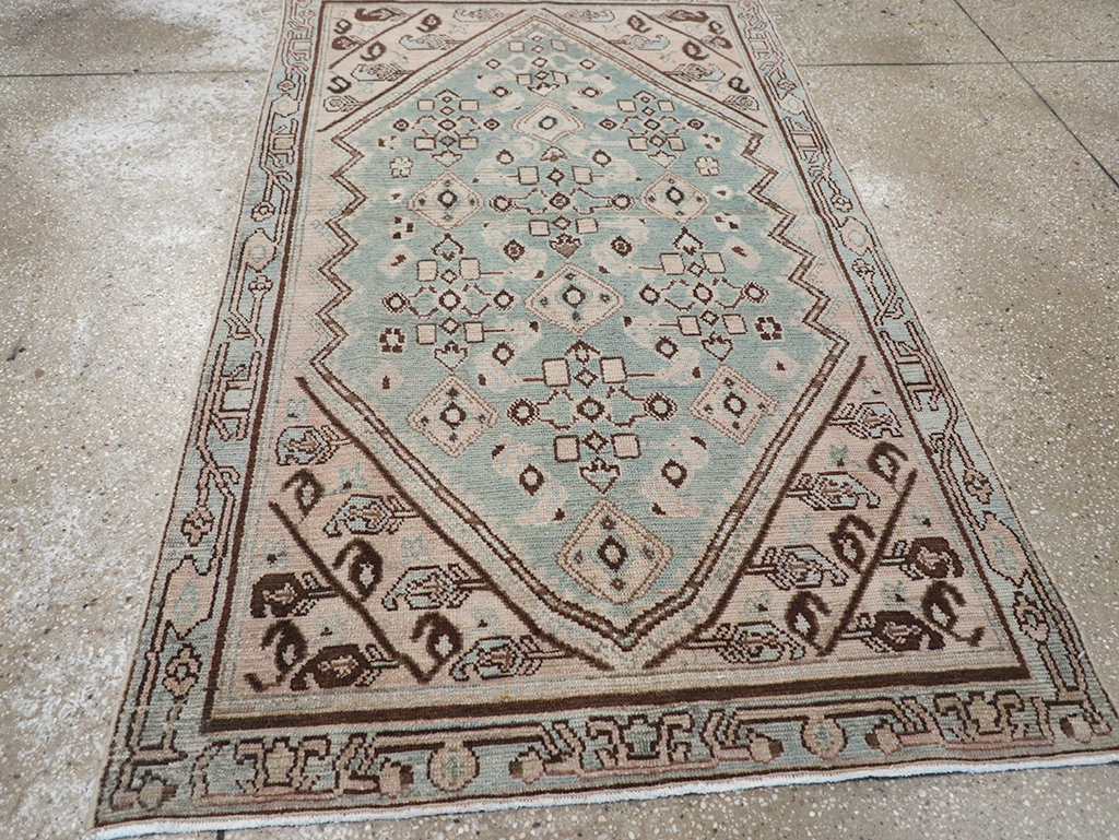 Vintage Persian Malayer Throw Rug, No.32842 - Galerie Shabab