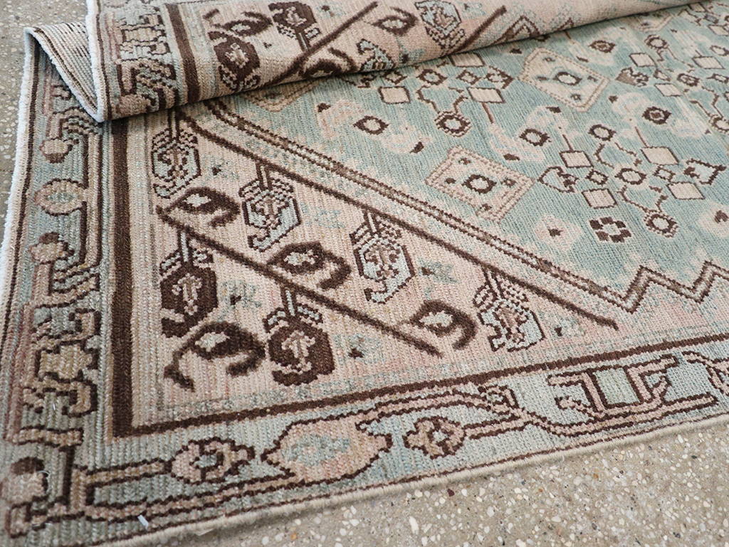 Vintage Persian Malayer Throw Rug, No.32842 - Galerie Shabab