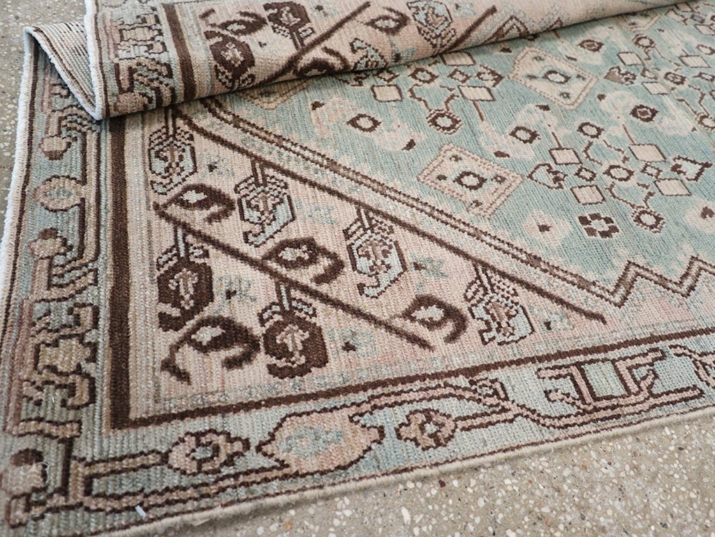 Vintage Persian Malayer Throw Rug, No.32842 - Galerie Shabab