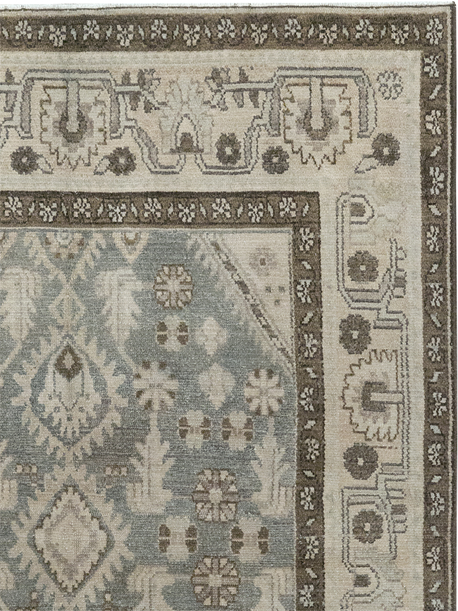 Vintage Persian Malayer Throw Rug, No.32845 - Galerie Shabab