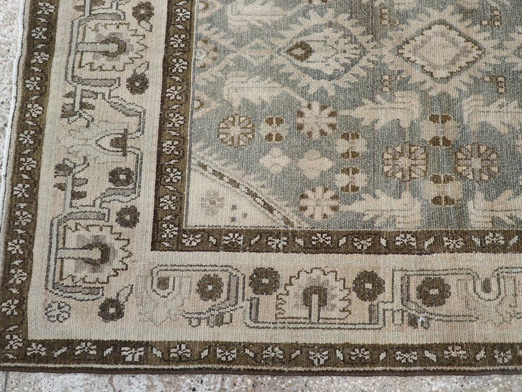 Vintage Persian Malayer Throw Rug, No.32845 - Galerie Shabab