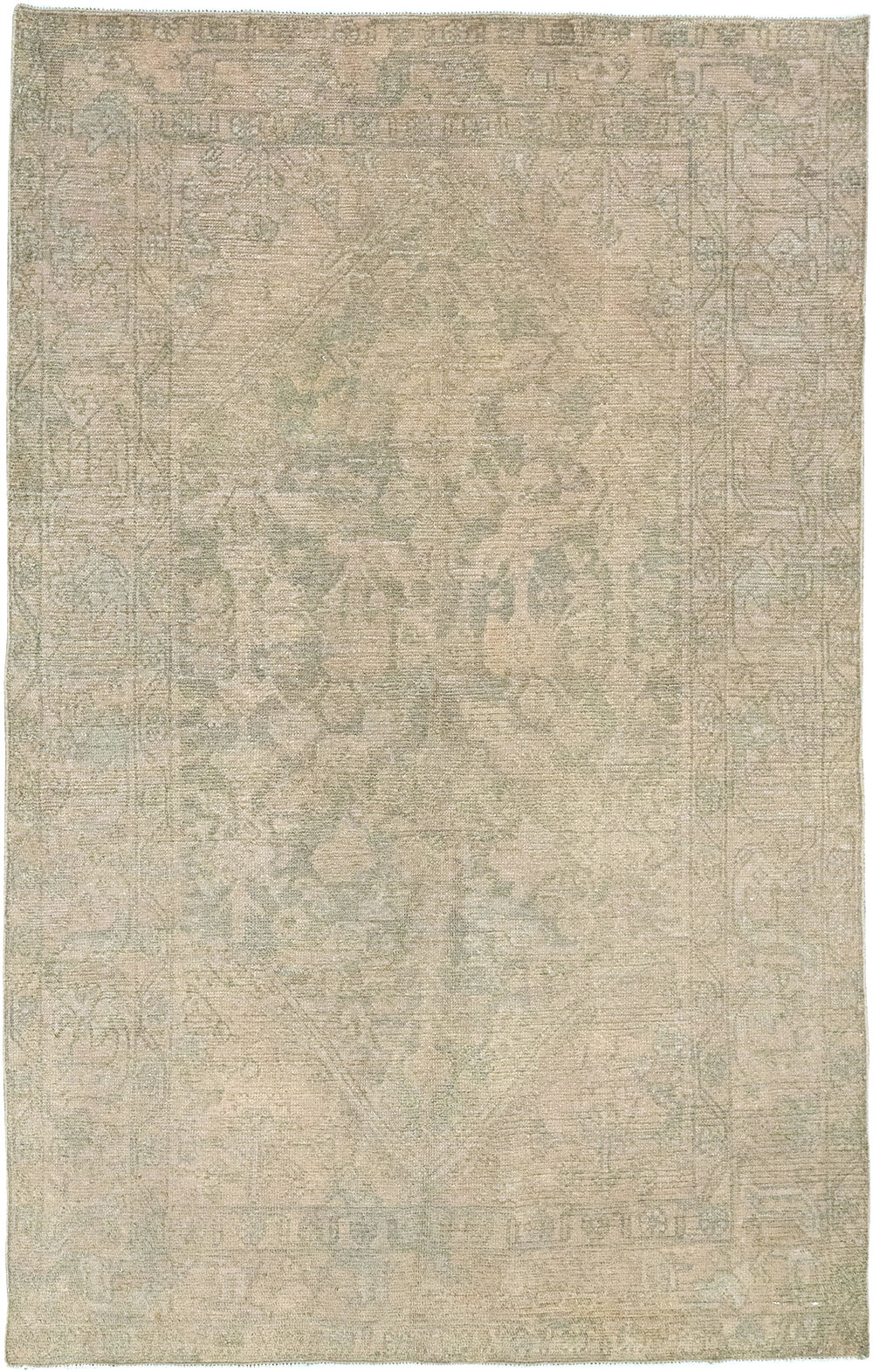 Vintage Persian Malayer Throw Rug, No.32846 - Galerie Shabab