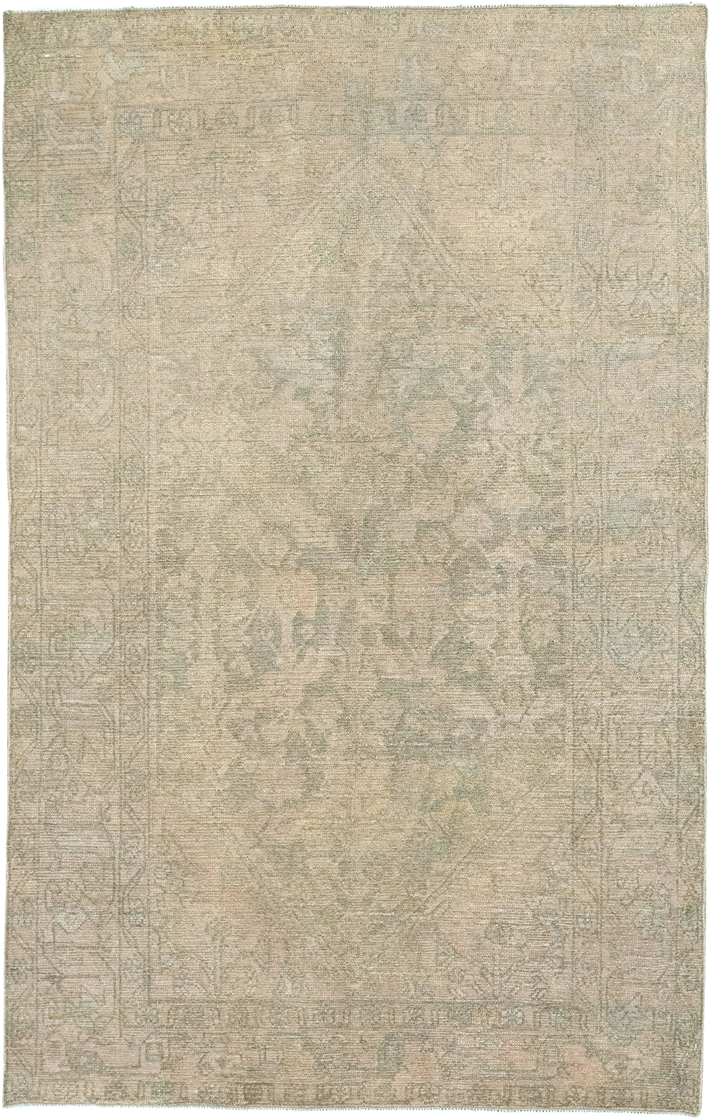 Vintage Persian Malayer Throw Rug, No.32846 - Galerie Shabab