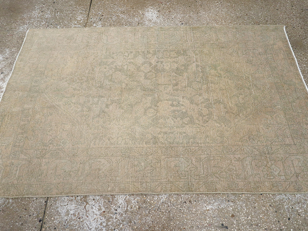 Vintage Persian Malayer Throw Rug, No.32846 - Galerie Shabab