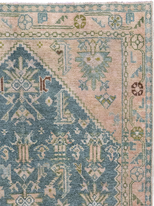Vintage Persian Malayer Throw Rug, No.32847 - Galerie Shabab