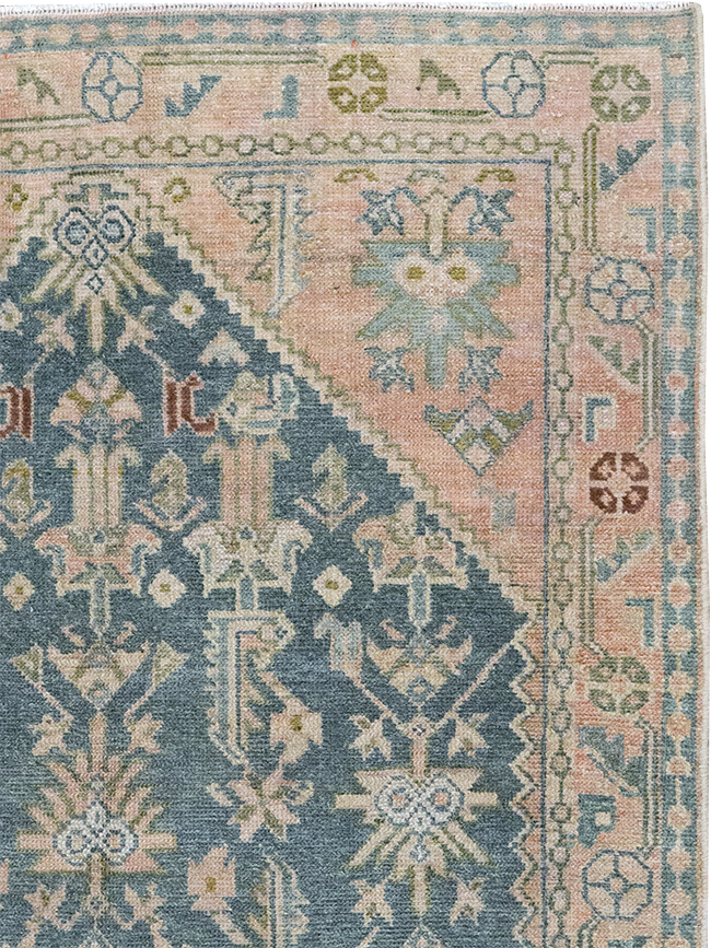 Vintage Persian Malayer Throw Rug, No.32847 - Galerie Shabab