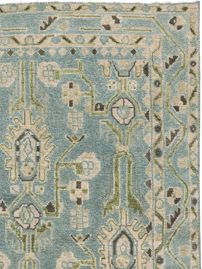 Vintage Persian Malayer Throw Rug, No.32848 - Galerie Shabab