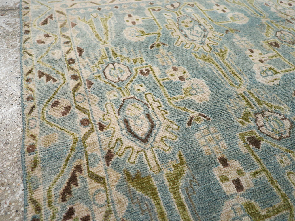 Vintage Persian Malayer Throw Rug, No.32848 - Galerie Shabab