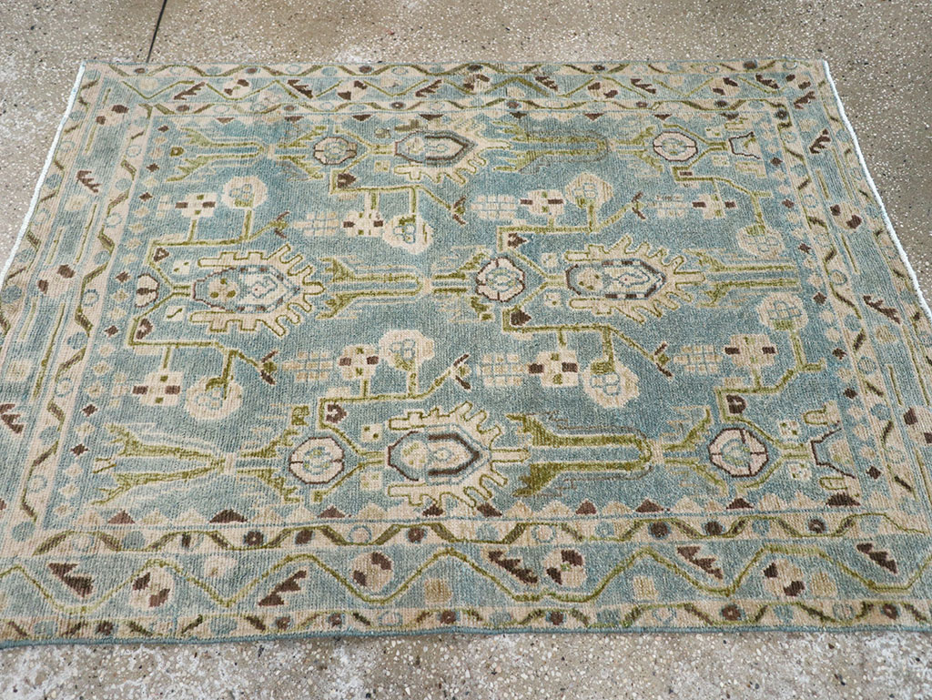Vintage Persian Malayer Throw Rug, No.32848 - Galerie Shabab