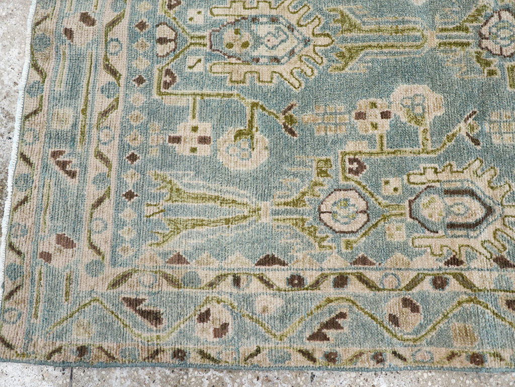 Vintage Persian Malayer Throw Rug, No.32848 - Galerie Shabab