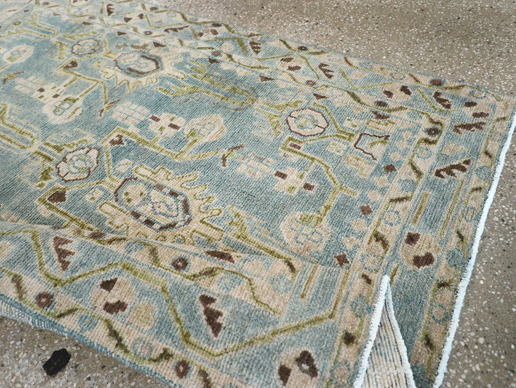 Vintage Persian Malayer Throw Rug, No.32848 - Galerie Shabab