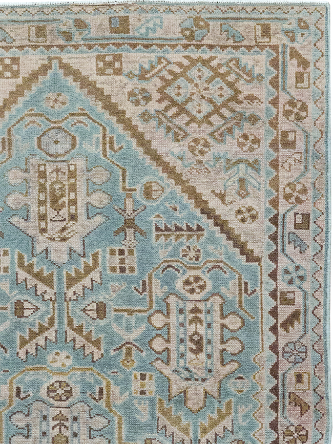 Vintage Persian Malayer Throw Rug, No.32849 - Galerie Shabab